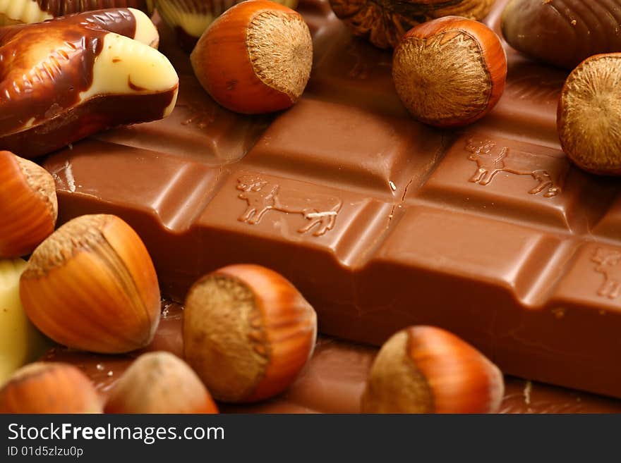 Detail of chocolate