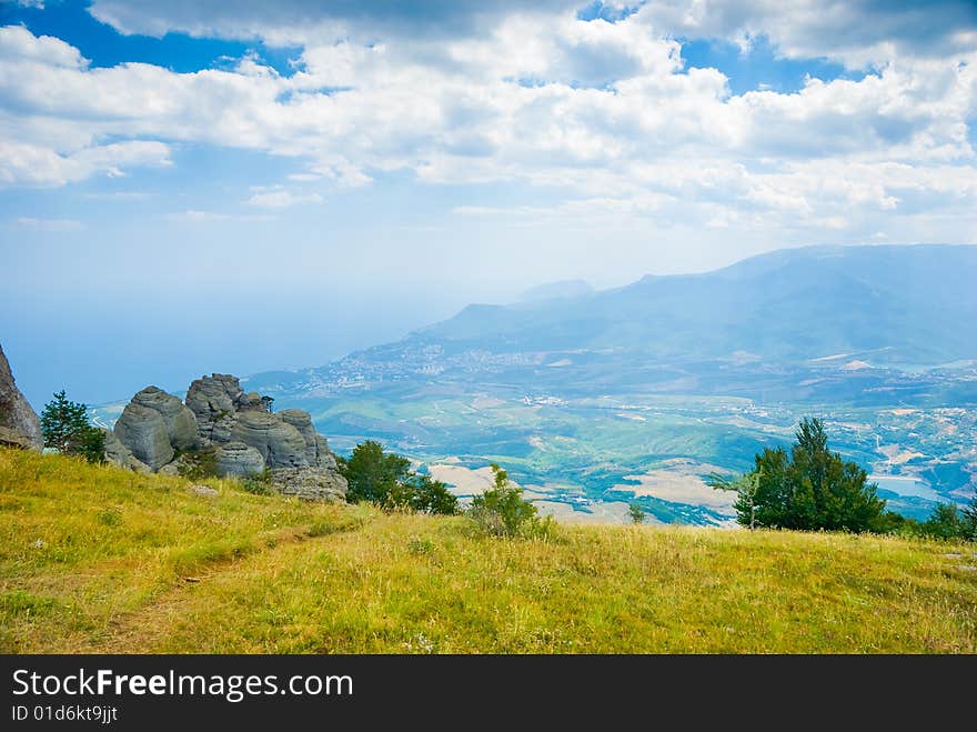 Landmark - Ghost Valley, Demerdji, Crimea, Ukraine. Landmark - Ghost Valley, Demerdji, Crimea, Ukraine.