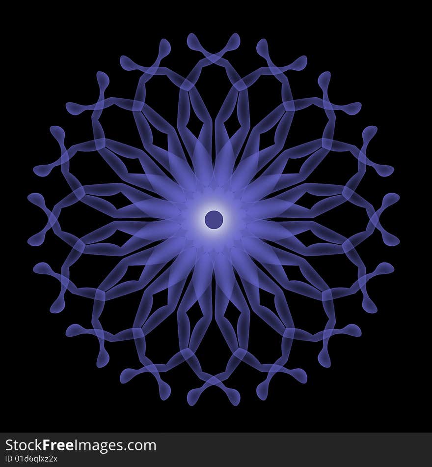 Illustration on fractal abstract on an isolated background. Illustration on fractal abstract on an isolated background