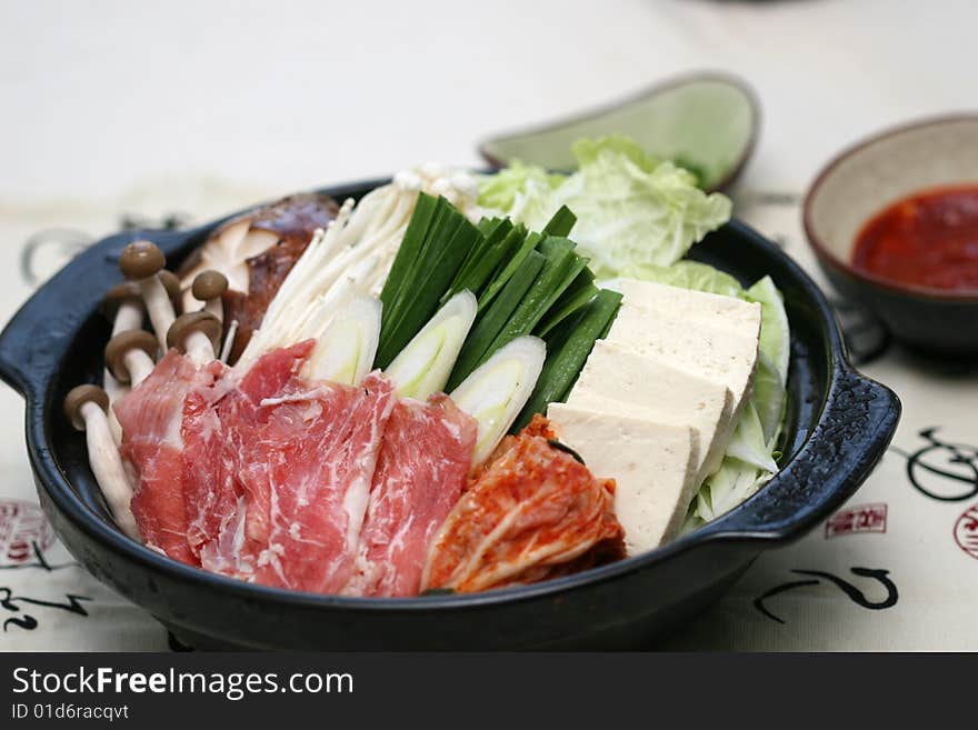 Prepared and delicious japanese sushi taken in studio. Prepared and delicious japanese sushi taken in studio