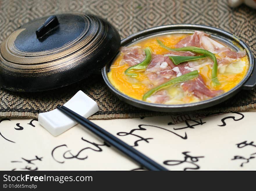 Prepared and delicious sushi taken in studio