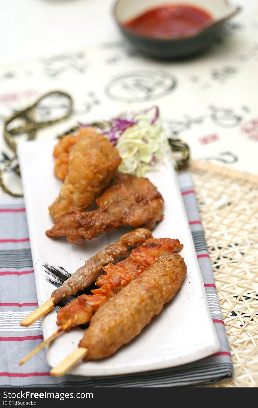 Prepared and delicious japanese sushi taken in studio. Prepared and delicious japanese sushi taken in studio