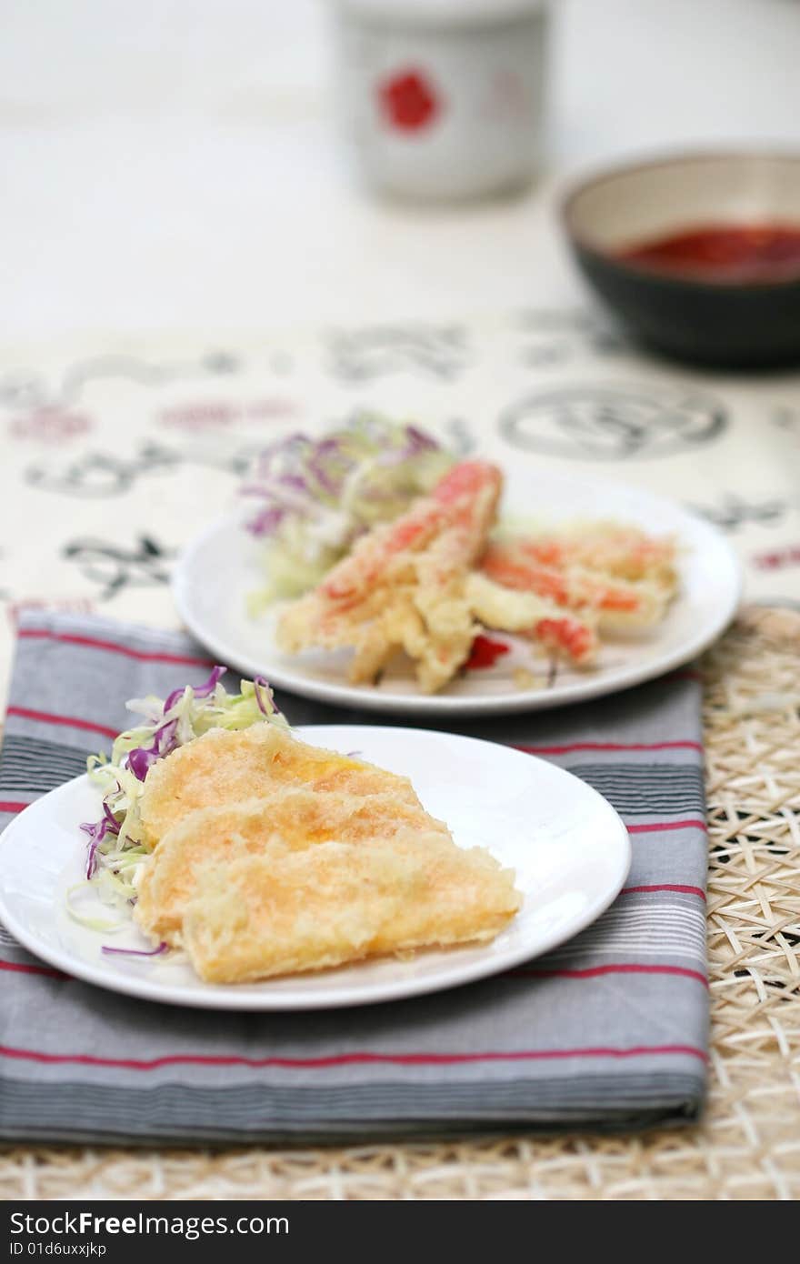 Prepared and delicious japanese sushi taken in studio. Prepared and delicious japanese sushi taken in studio