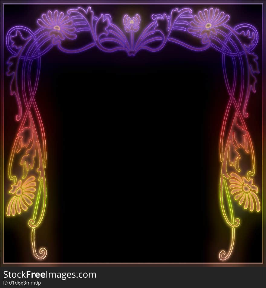 Neon Garland Frame