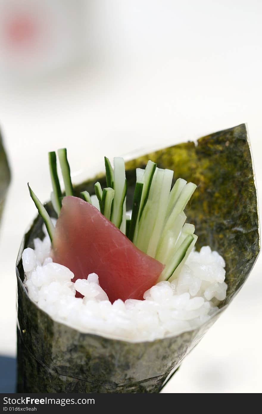 Prepared and delicious japanese sushi taken in studio. Prepared and delicious japanese sushi taken in studio