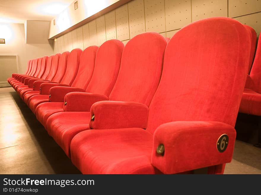 Chairs in the cinema