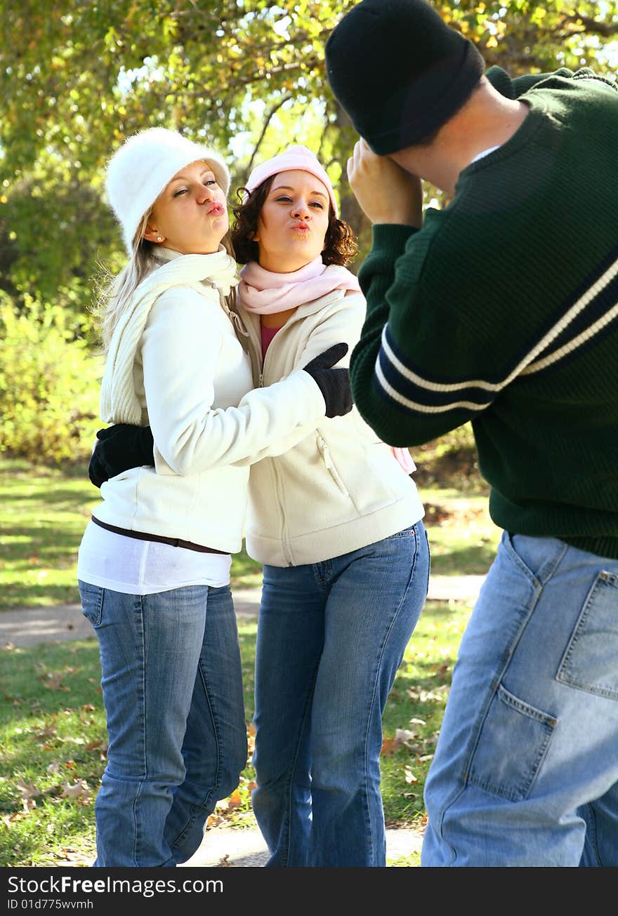 Photographing Two Young Girls