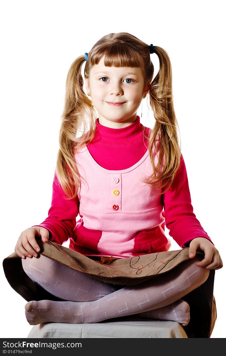 Girl on chair