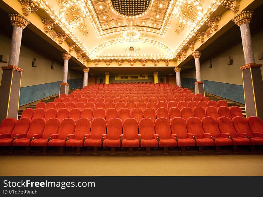 Empty cinema auditorium