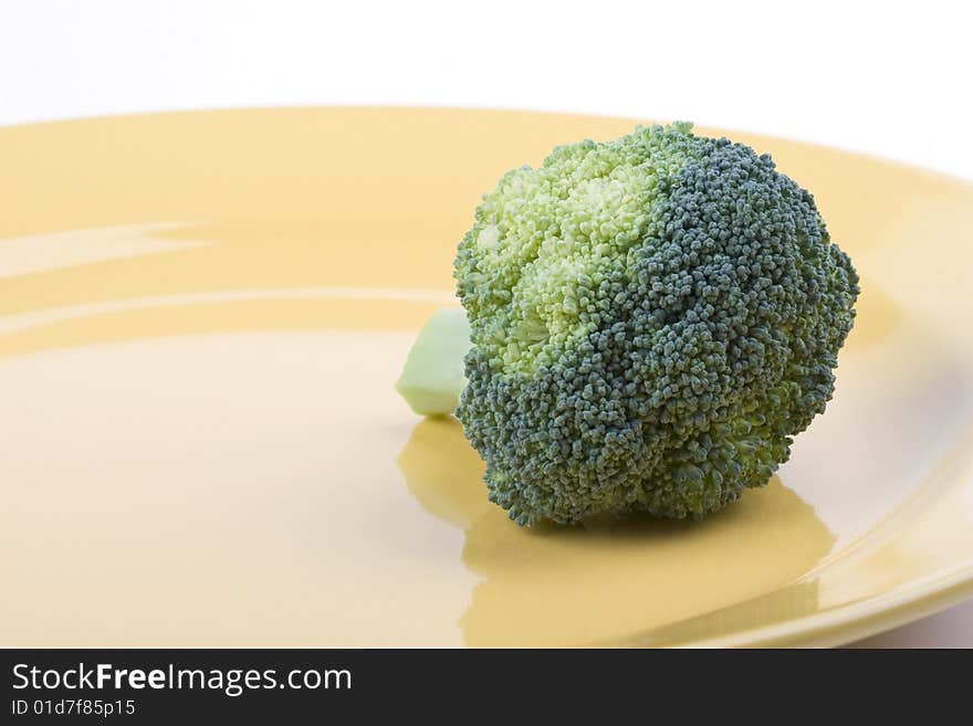 Broccoli on a plate