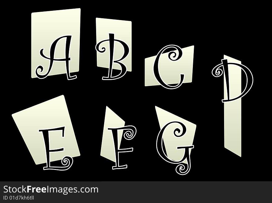 It's a Dark Fable Alphabet. Good for gothic things!. It's a Dark Fable Alphabet. Good for gothic things!