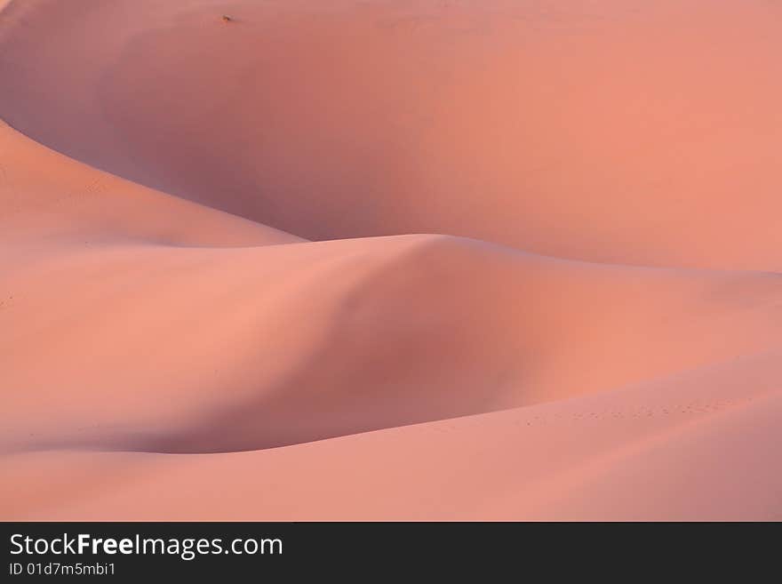 Sahara desert - magic colors during sunrise