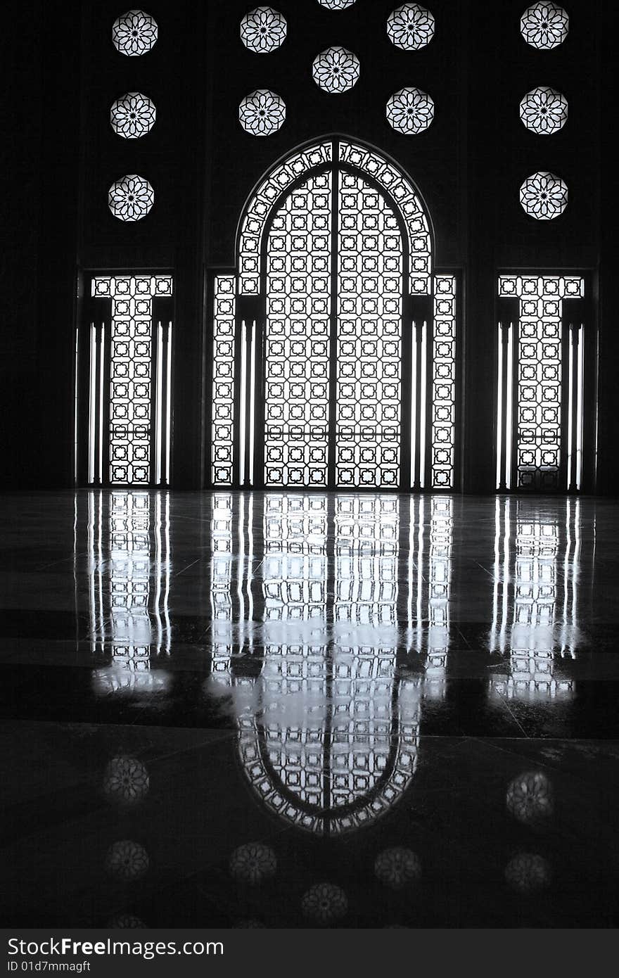 Interiors of the Mosque of Hassan II