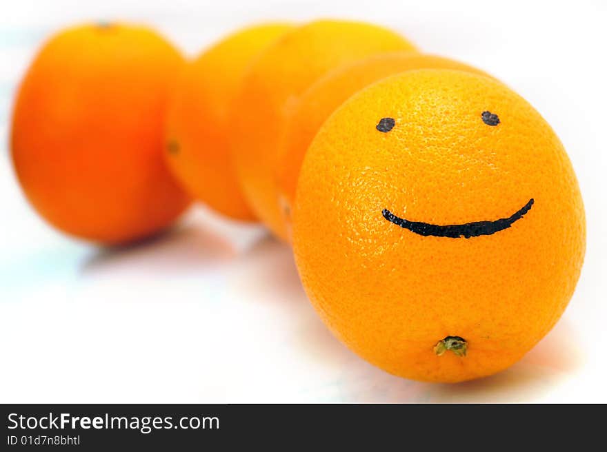 Smiling orange