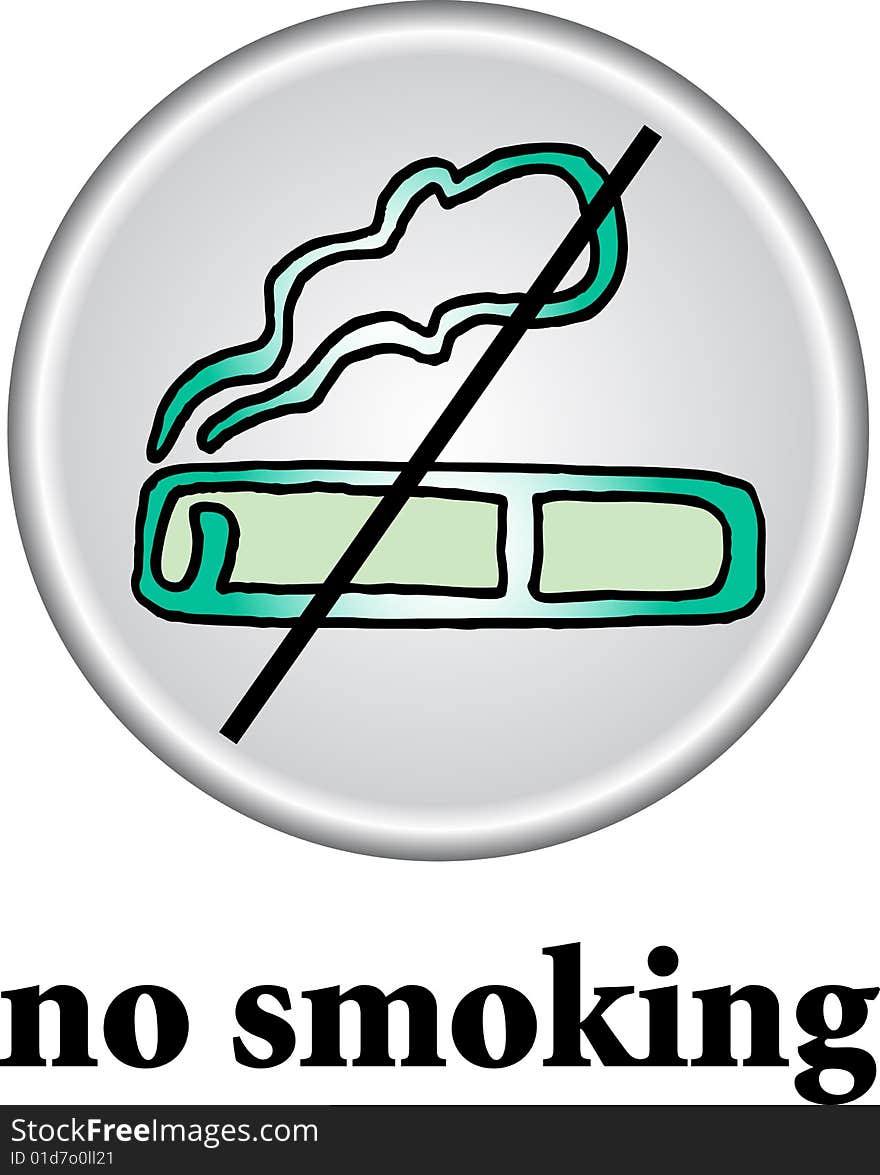 No smoking place sign on white background. vector image