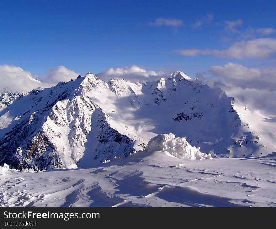 Winter mountains