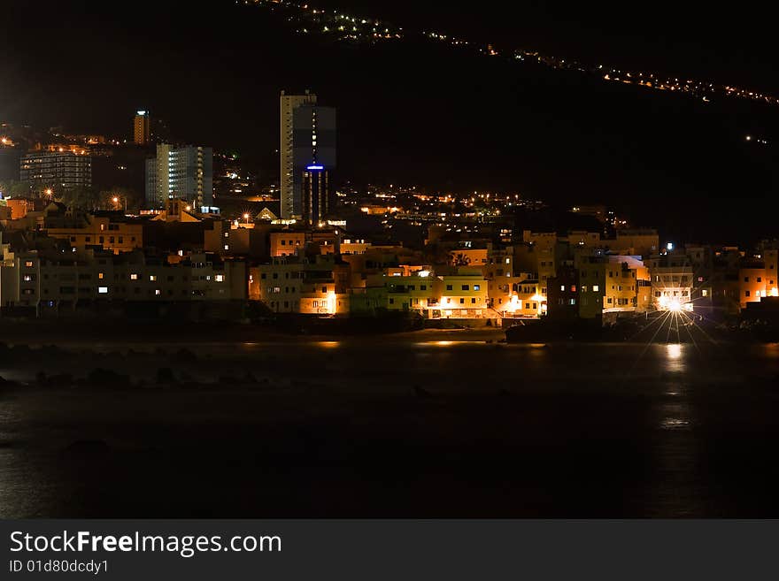 Teneriffe beach in summer holiday