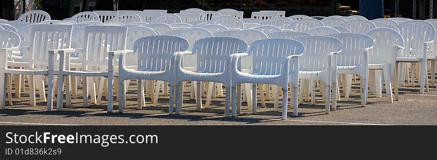 Chairs at a wedding