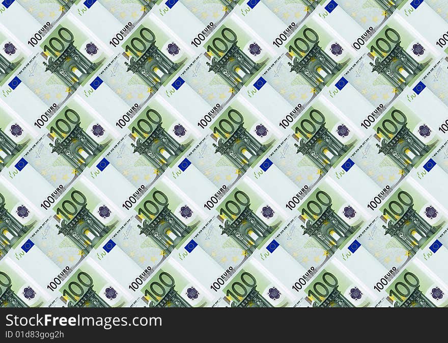 Money bills euro forming background