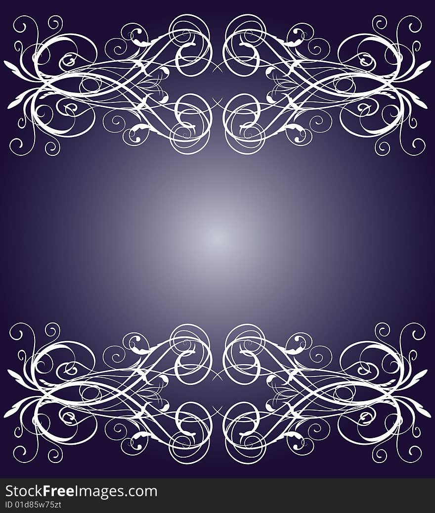 Abstract floral frame.
vector illustration.