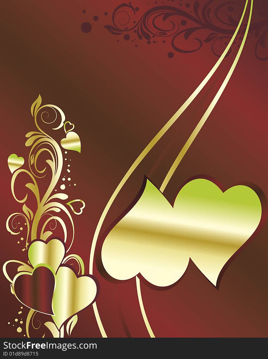 Valentine background with heart.
vector illustration