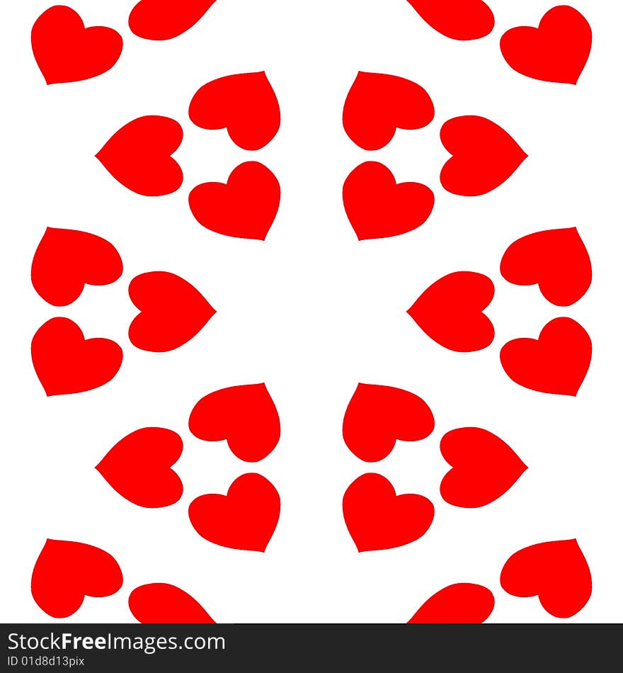 A seamless tiling pattern for Valentines Day. A seamless tiling pattern for Valentines Day.