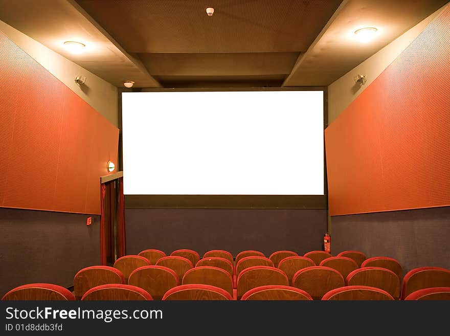 Empty cinema auditorium