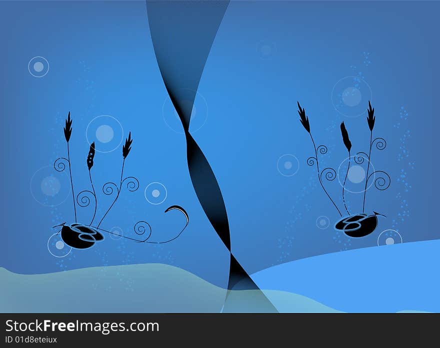 Abstract background design under water