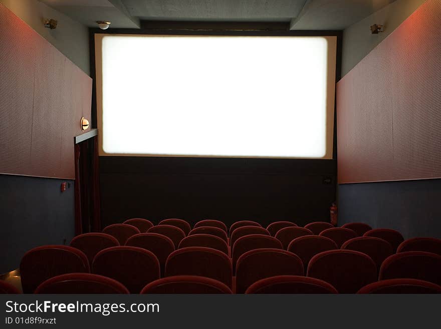 Empty cinema auditorium