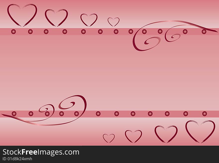 A valentines background with with room for text