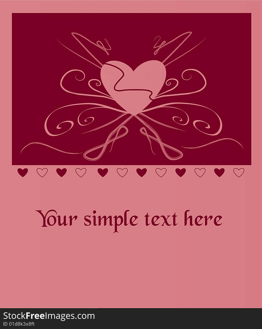 A valentines background with  with room for text