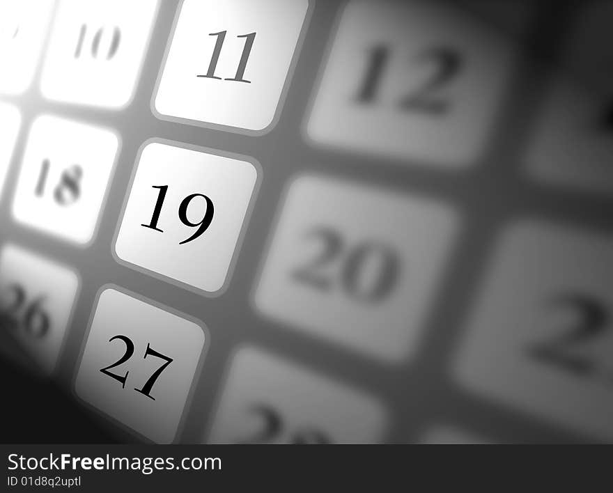 Close up of calendar,2D digital art