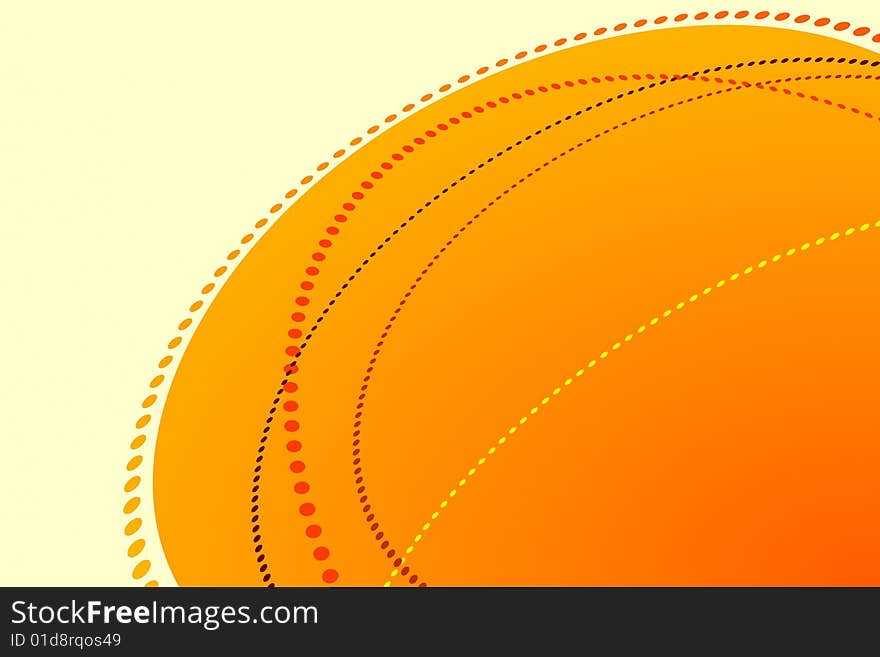 Vector illustration of Abstract Orange