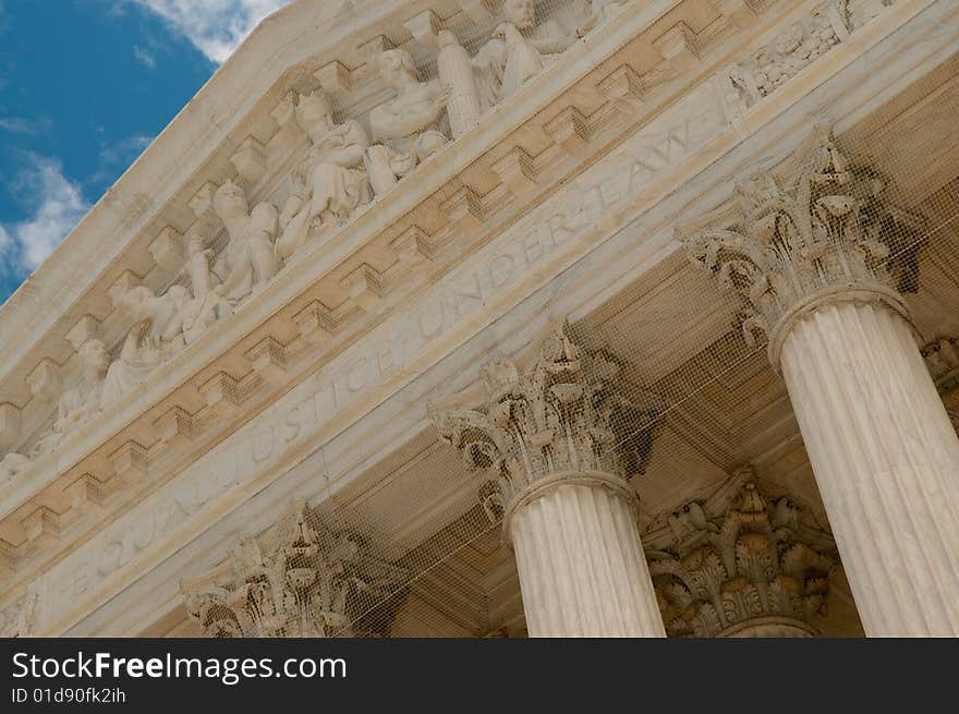 The Supreme Court of the United States in Washington, DC, USA. The Supreme Court of the United States in Washington, DC, USA