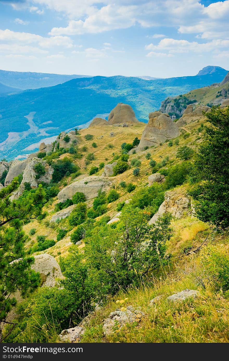 Landmark - Ghost Valley, Demerdji, Crimea, Ukraine.