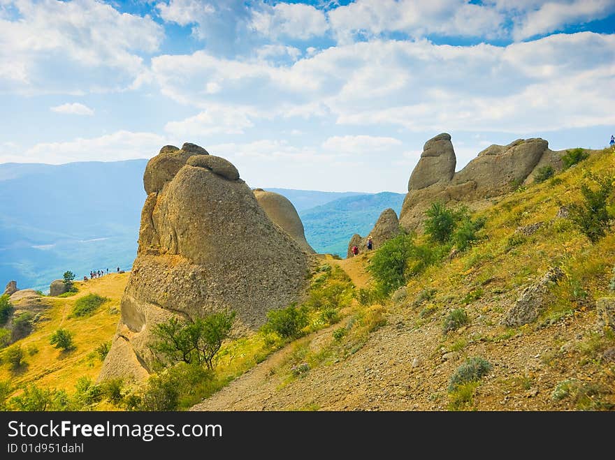 Landmark - Ghost Valley, Demerdji, Crimea, Ukraine.