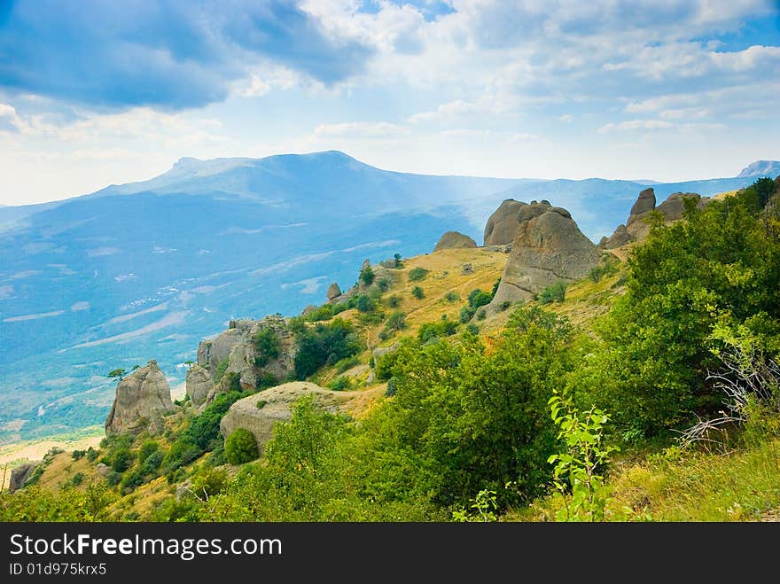 Landmark - Ghost Valley, Demerdji, Crimea, Ukraine.