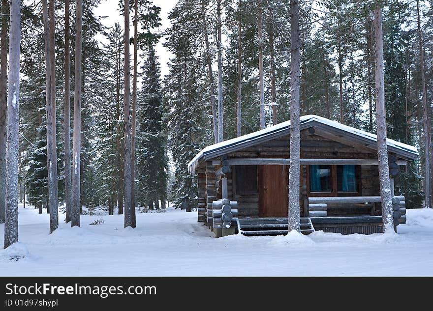 Wood cabin