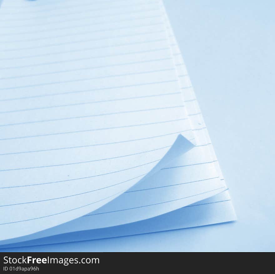 Writing note paper on gradient background. Writing note paper on gradient background