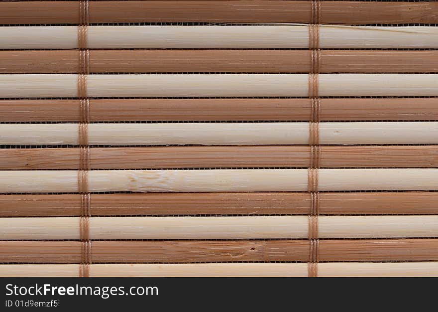 close up shot of a bamboo mat background. close up shot of a bamboo mat background.