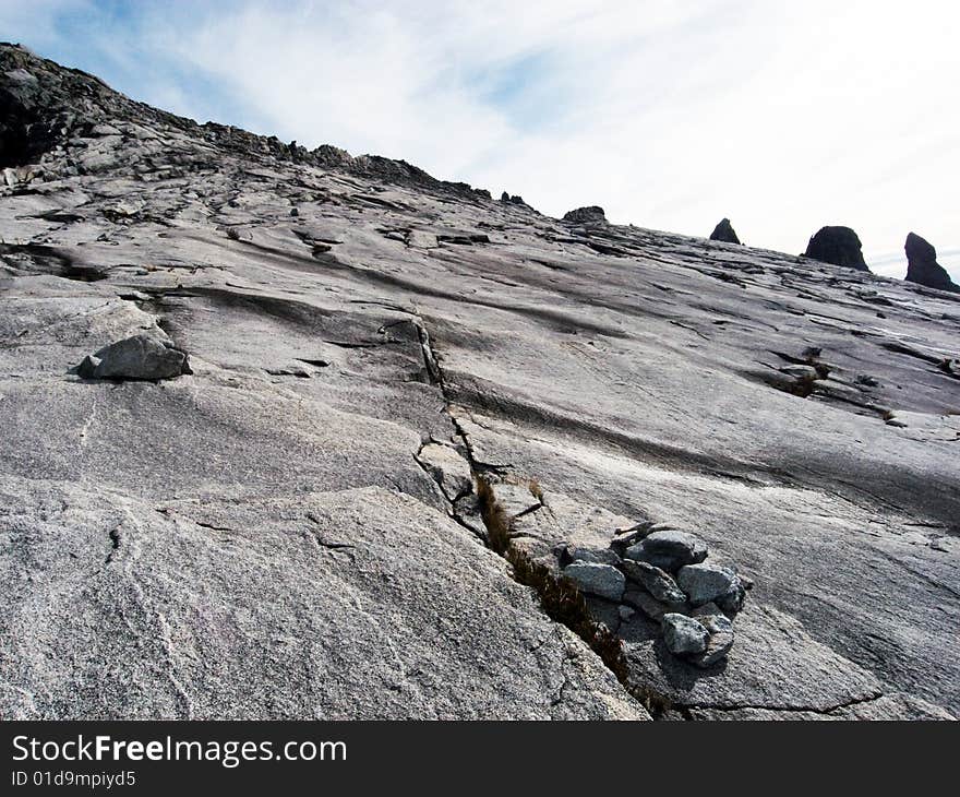 Granite mountain landscape - Mount Kinabalu