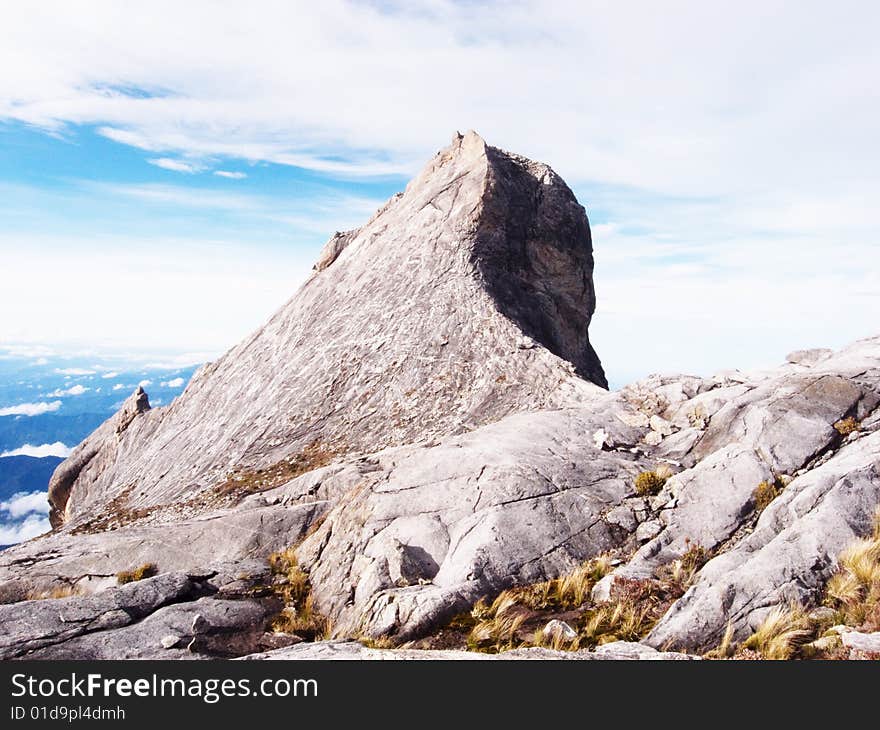 View from highest mountain in south east asia. View from highest mountain in south east asia