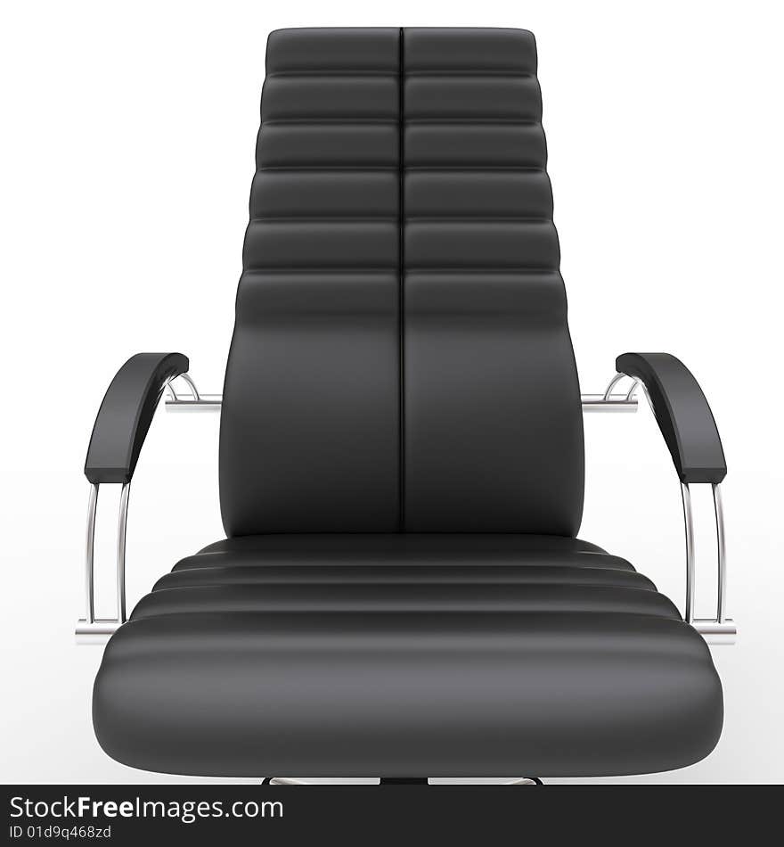 One office chair isolated on white background