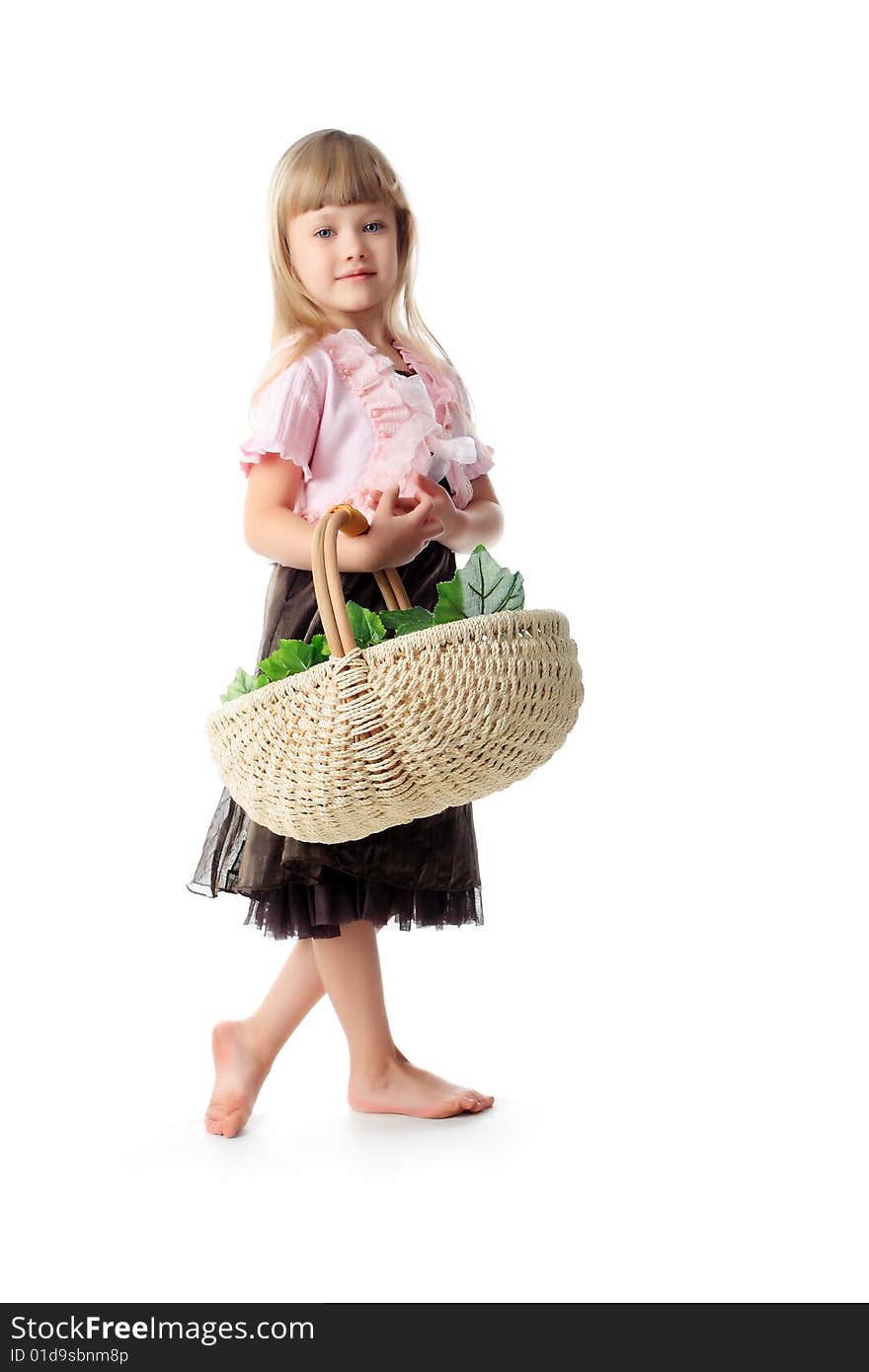 Beautiful baby. Shot in studio. Isolated on white. Beautiful baby. Shot in studio. Isolated on white.