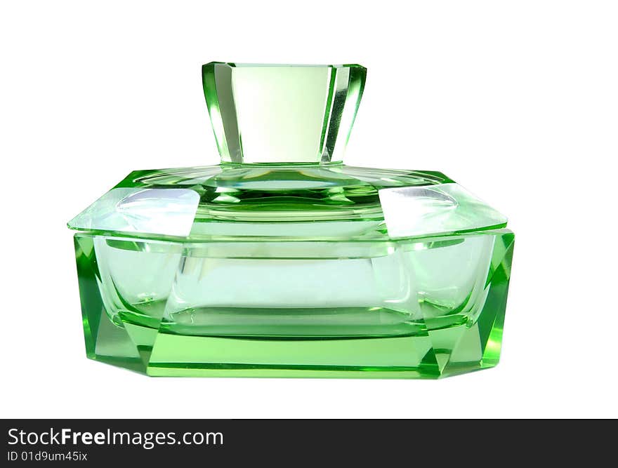 Perfume bottle isolated on white background