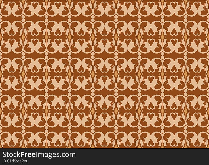 Floral seamless background. Vector Illustration.