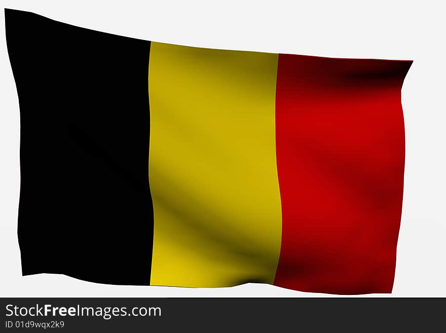 Belgium 3d Flag