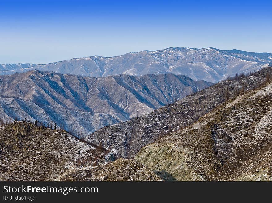 Chiki-tamansky mountain pass. Russia, Altai.