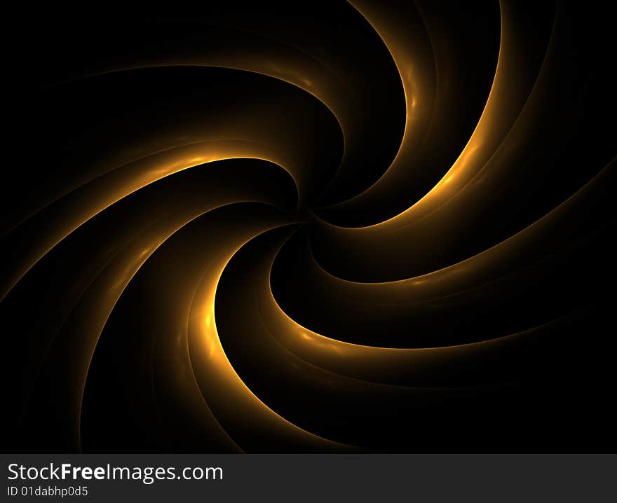 Abstract futuristic illustration in black background