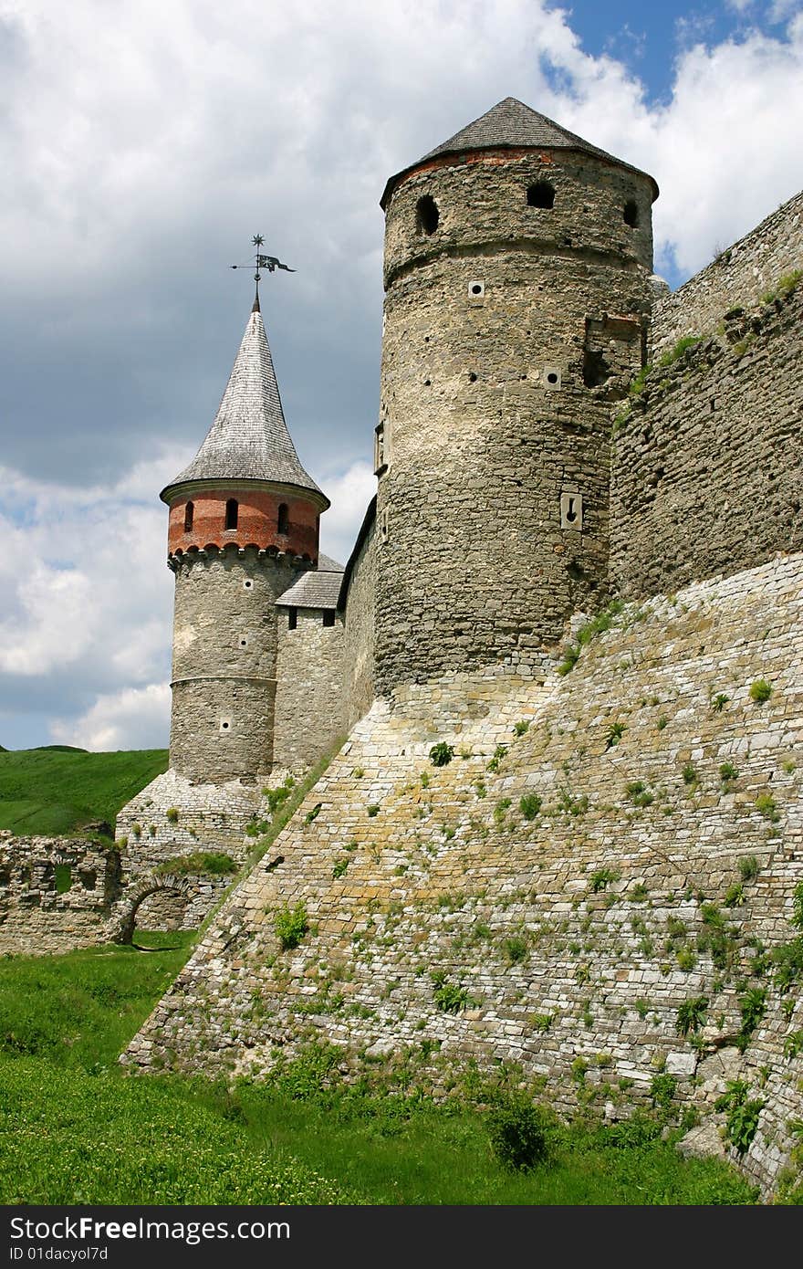 Old fortress in Kamyanets-Podolsky Ukraine